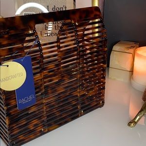 Tortoise shell beach handbag